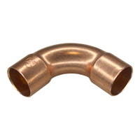 Łuk miedziany dwukielichowy 3/8"  45° 