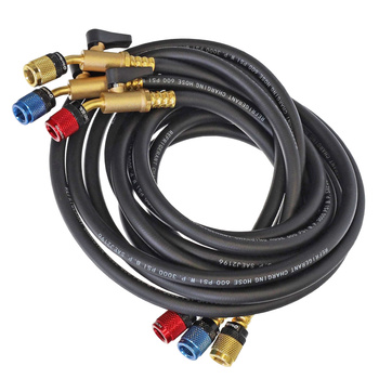 Zestaw węży serwisowych  5/16" - 180 cm BLACK DIAMOND  Easy-Seal z zaworem kulowym
