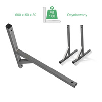 Wspornik klimatyzatora agregatu spawany ocynk AG 600 x 600 x 50 x 30