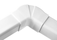 Kolanko płaskie regulowane 1222PR-W TYP 12 120 mm-White