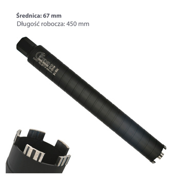  Wiertło koronowe DRY FAST Midan FI 67mm