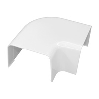 Maskownica (kolanko płaskie) do korytka kanału 1207CP-W TYP 12 120 mm-White