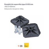 Wspornik H-Frame z matą 450 mm BIG FOOT B6089