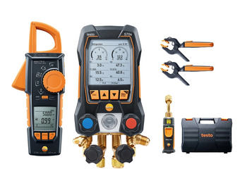 Zestaw Testo 570s Elektroniczna oprawa zaworowa + miernik cęgowy