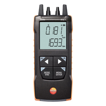 Testo 512-1  Cyfrowy przyrząd do pomiaru różnicy ciśnień